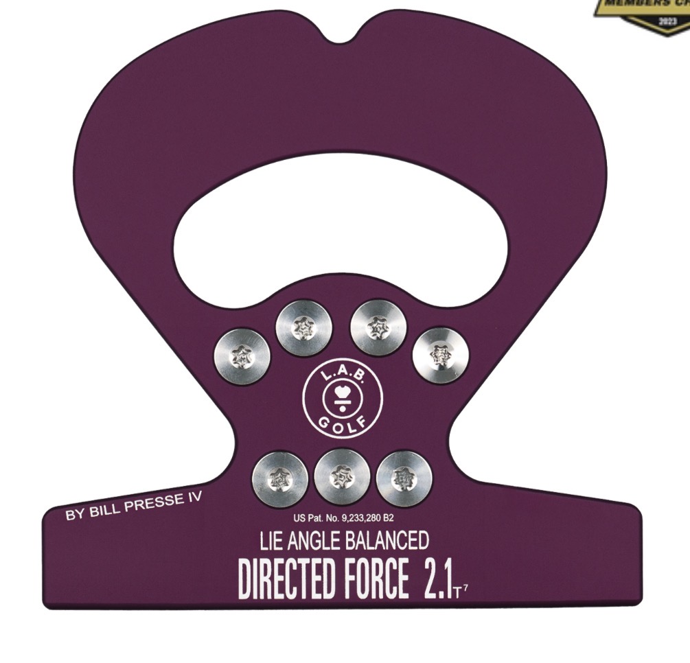 L.A.B. Golf Black Cherry DF2.1 ヘッド上面