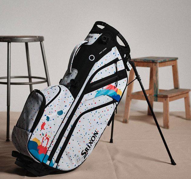Srixon ペイントデザイン ホワイト バッグ