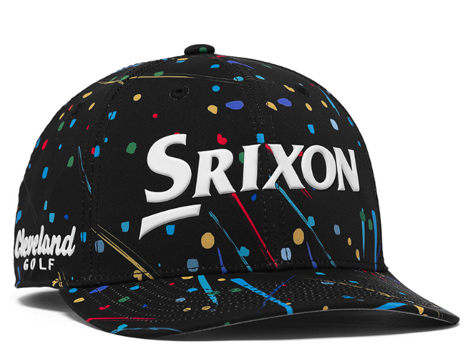 Srixon ペイントデザイン ブラック キャップ