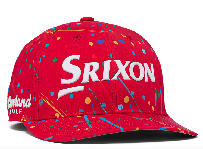 Srixon ペイントデザイン レッド キャップ